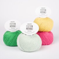 DROPS Cotton Merino - 50% merino vlna, 50% bavlna