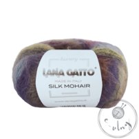 LANA GATTO Silk Mohair biela káva 6039
